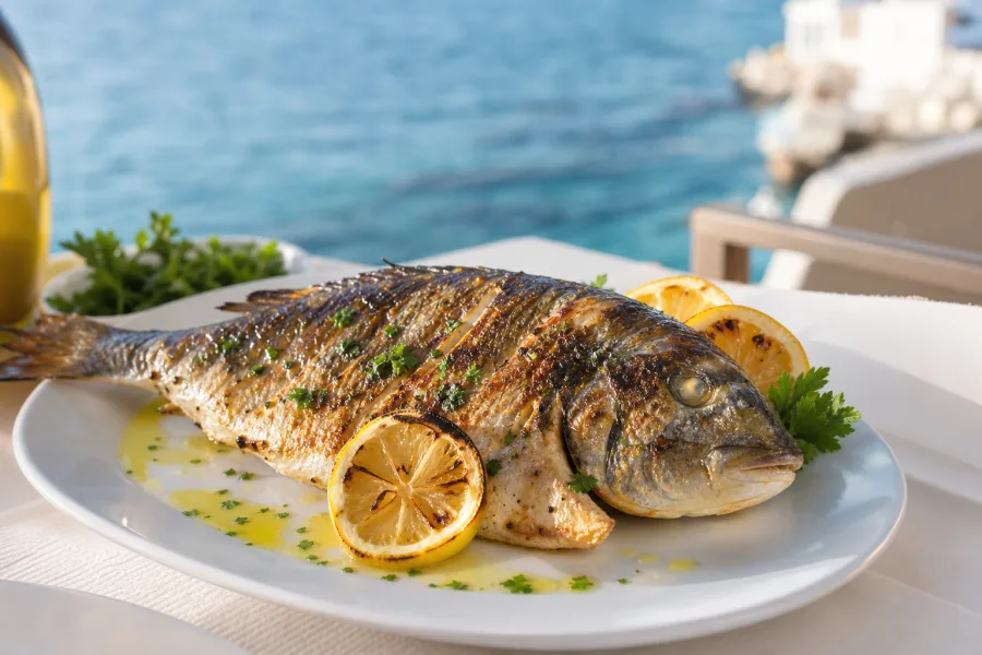Poisson du jour grille Chez Nino.